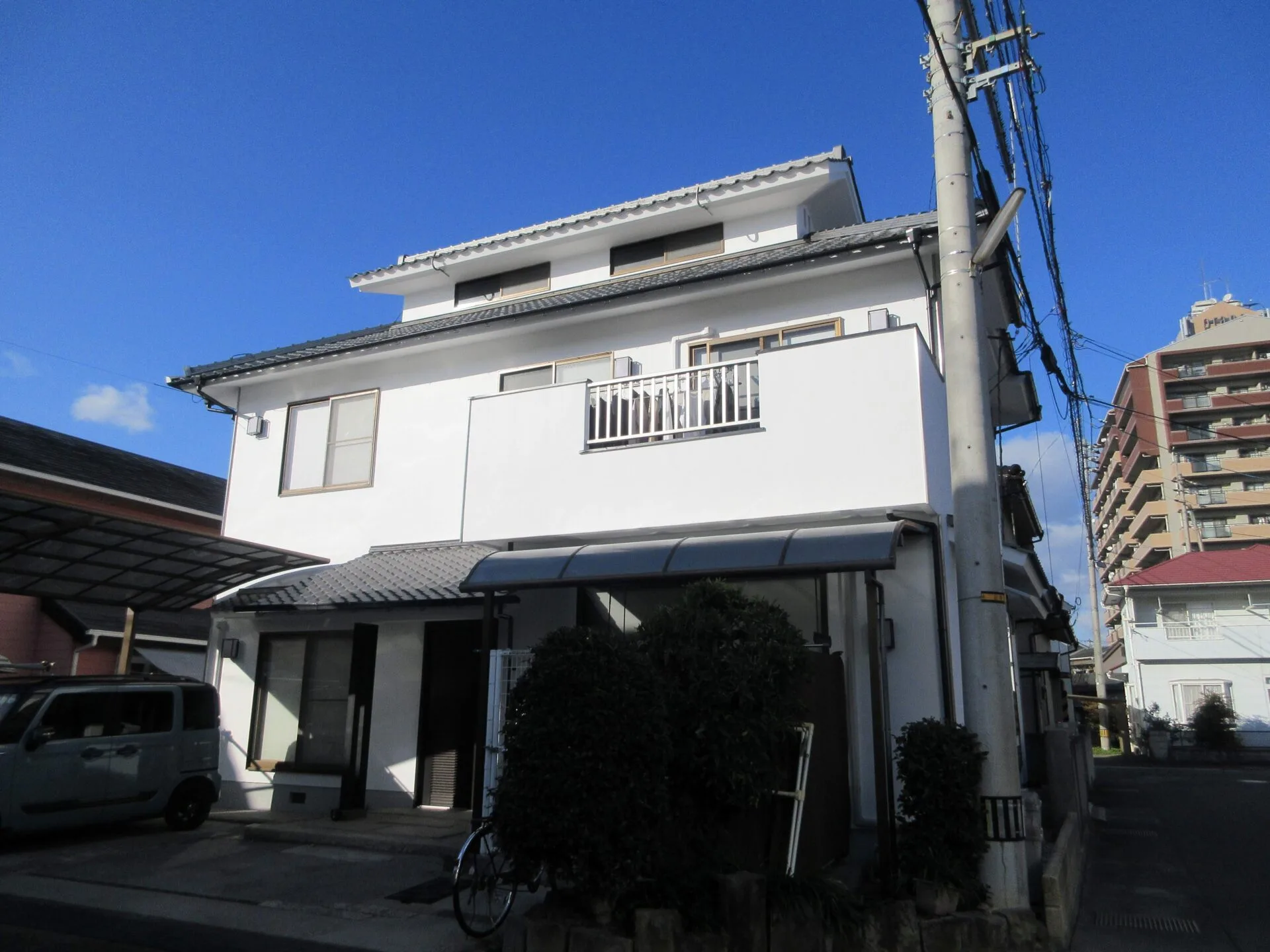 松山市K様邸 外壁塗装の施工後