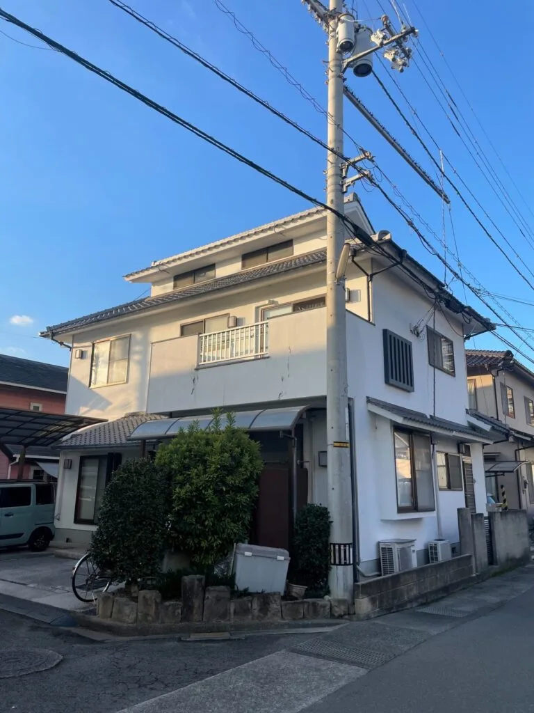 松山市K様邸 外壁塗装の施工前